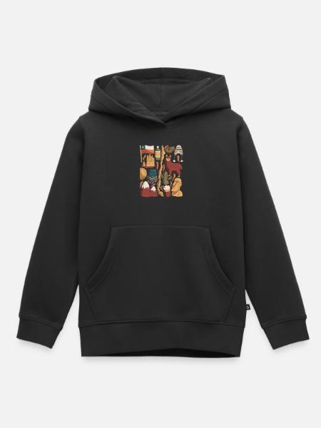 Chili - Sweat Premium à capuche enfant bio - noir