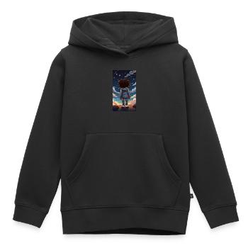 Gift Idea Night Sky Christmas Bethlehem - Kids Premium Organic Hoodie - black - Front - AI Model Kid Male (0cm)