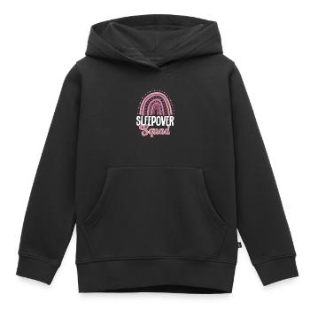 Soirée pyjama pyjama soirée pyjama - Sweat Premium à capuche enfant bio - noir - Devant - AI Model Kid Male (0cm)
