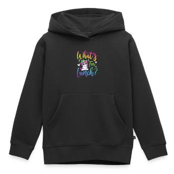 Mittagsfrau Cafeteria-Crew - Kinder Premium Organic Hoodie - Schwarz - Vorne - AI Model Kid Male (0cm)