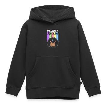 Brown Skin Queen Schwarze Geschichte - Kinder Premium Organic Hoodie - Schwarz - Vorne - AI Model Kid Male (0cm)