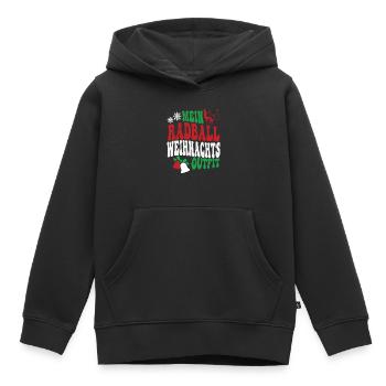 Radball Weihnachten Fahrradball Radballspieler - Kinder Premium Organic Hoodie - Schwarz - Vorne - AI Model Kid Male (0cm)