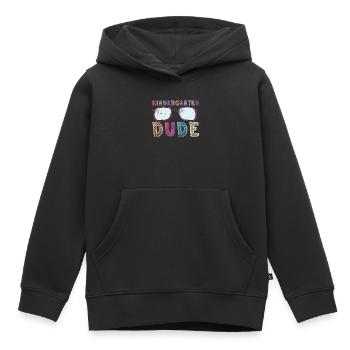 Maternelle Mec Drôle Pré École Maternelle Bff Meilleur Ami - Sweat Premium à capuche enfant bio - noir - Devant - AI Model Kid Male (0cm)