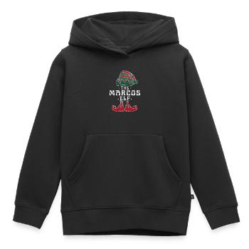 Marcos Elf Family Matching Group Christmas Mom - Kids Premium Organic Hoodie - black - Front - AI Model Kid Male (0cm)