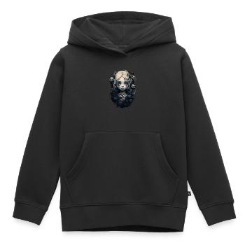 Gothic Girl Halloween Fantasy Dark - Kids Premium Organic Hoodie - black - Front - AI Model Kid Male (0cm)