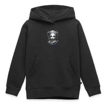 Gothic Girl Halloween Fantasy Dark - Kids Premium Organic Hoodie - black - Front - AI Model Kid Male (0cm)