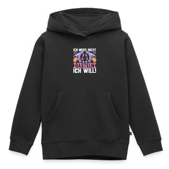 Bastler Basteln - Kinder Premium Organic Hoodie - Schwarz - Vorne - AI Model Kid Male (0cm)