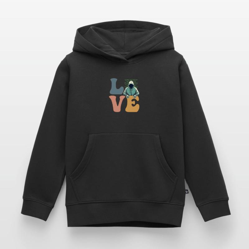 Hacker Hacking Cybersecurity Anonymous Kids Premium Organic Hoodie