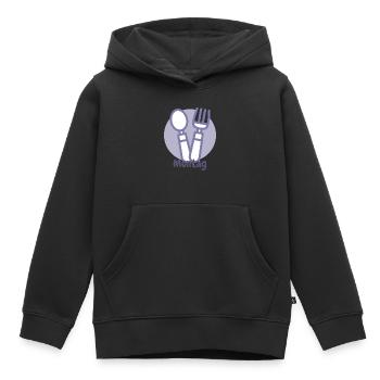 montag - Kinder Premium Organic Hoodie - Schwarz - Vorne - AI Model Kid Male (0cm)