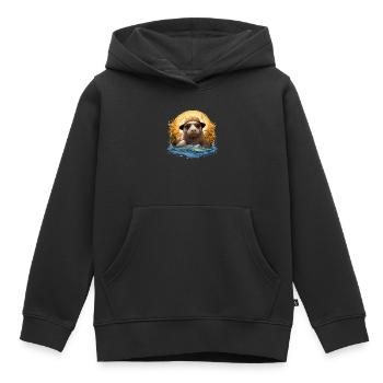 Rettet Die Seekühe Wassertiere Seekühe - Kinder Premium Organic Hoodie - Schwarz - Vorne - AI Model Kid Male (0cm)