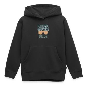 Maternelle Dude Drôle Pré Scolaire Bff - Sweat Premium à capuche enfant bio - noir - Devant - AI Model Kid Male (0cm)