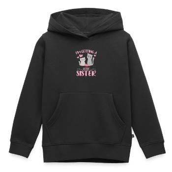 Baby Sister Reveal Im Getting A Little Sister Cat - Kinder Premium Organic Hoodie - Schwarz - Vorne - AI Model Kid Male (0cm)