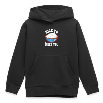Sushi Cuisine asiatique - Sweat Premium à capuche enfant bio - noir - Devant - AI Model Kid Male (0cm)