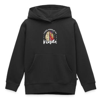 J’enseigne des esprits de toutes sortes à des enseignants de Sped - Sweat Premium à capuche enfant bio - noir - Devant - AI Model Kid Male (0cm)