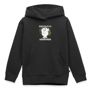 JE VOULAIS PERDRE DU POIDS - Sweat Premium à capuche enfant bio - noir - Devant - AI Model Kid Male (0cm)