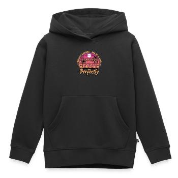 January 2023 birthday 2023 January 2023 - Kids Premium Organic Hoodie - black - Front - AI Model Kid Male (0cm)