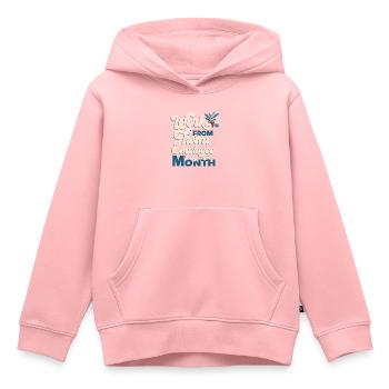 Von Zu Hause Aus Arbeiten - Mitarbeiter Des Monats - Kinder Premium Organic Hoodie - Rosa - Vorne - AI Model Kid Female (0cm)