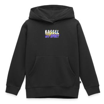 KASSEL MON - Sweat Premium à capuche enfant bio - noir - Devant - AI Model Kid Male (0cm)