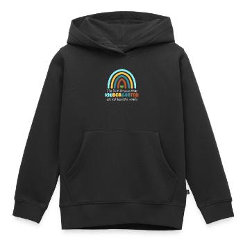 Institutrice d’école maternelle Maternelle Maternelle - Sweat Premium à capuche enfant bio - noir - Devant - AI Model Kid Male (0cm)