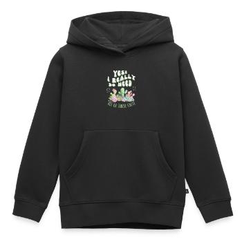 Des cactus pour tous les producteurs de cactus Amateurs de cactus - Sweat Premium à capuche enfant bio - noir - Devant - AI Model Kid Male (0cm)