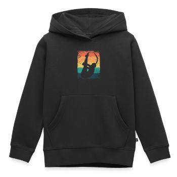 Diving, Artistic Jumping, Synchronized Diving - Kids Premium Organic Hoodie - black - Front - AI Model Kid Male (0cm)
