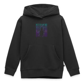 Coléoptère collectionneur Coléoptère entomologie rétro - Sweat Premium à capuche enfant bio - noir - Devant - AI Model Kid Male (0cm)