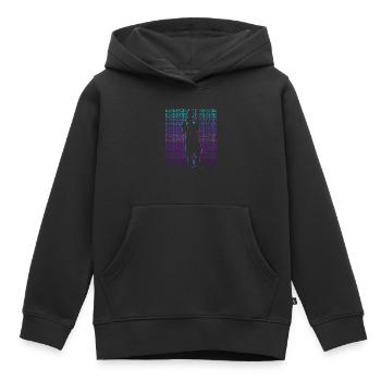 Infirmière d’urgence Infirmière d’urgence Retro - Sweat Premium à capuche enfant bio - noir - Devant - AI Model Kid Male (0cm)