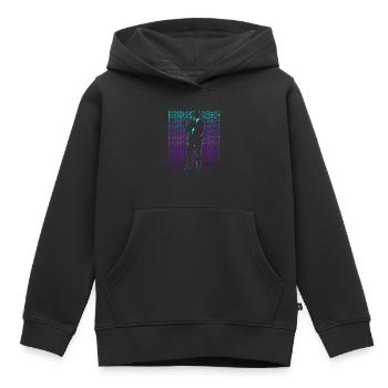 Agent d’assurance Courtier d’assurance Rétro - Sweat Premium à capuche enfant bio - noir - Devant - AI Model Kid Male (0cm)