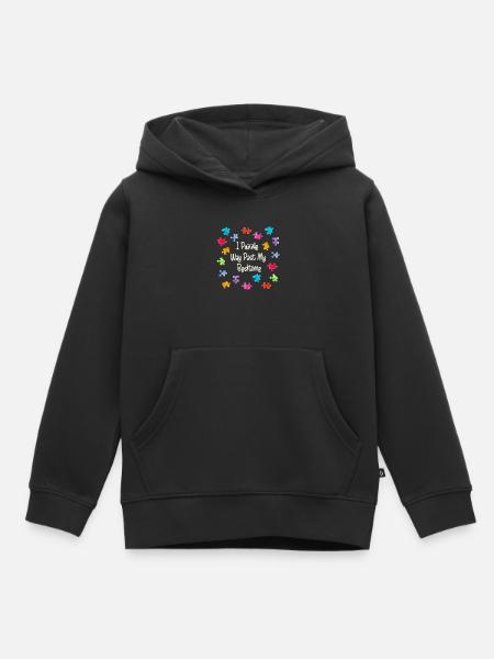 I Puzzle Way Past My Bedtime Piece Jigsaw Puzzle - Kids Premium Organic Hoodie - black