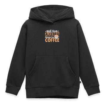 Amateurs d’algèbre Mathématiques Professeur d’algèbre Must - Sweat Premium à capuche enfant bio - noir - Devant - AI Model Kid Male (0cm)