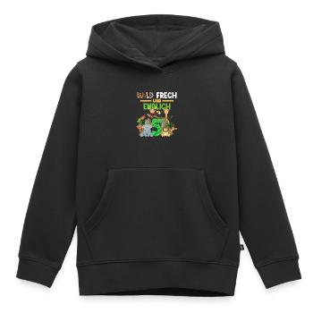Wild Frech Und Endlich 5 Kindergeburtstag - Kinder Premium Organic Hoodie - Schwarz - Vorne - AI Model Kid Male (0cm)