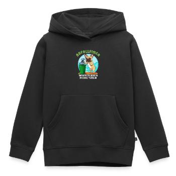 DOG TRASH CANS ALSO TAKE MY BAGS - Kids Premium Organic Hoodie - black - Front - AI Model Kid Male (0cm)