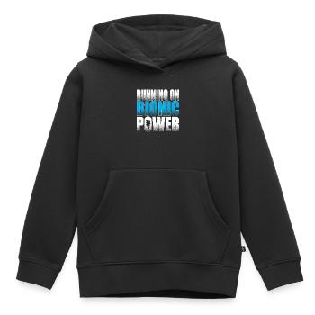 Courir sur Bionic Rehab Custom Parts Bionic Knee - Sweat Premium à capuche enfant bio - noir - Devant - AI Model Kid Male (0cm)