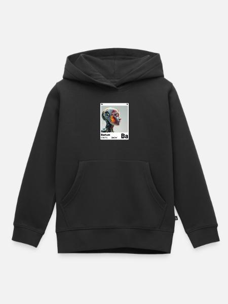 AI am Barium (wt) - Kinder Premium Organic Hoodie - Schwarz