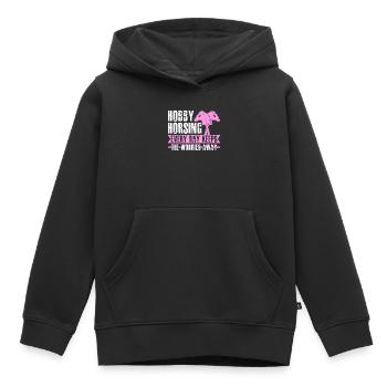 Horsing de loisir - Sweat Premium à capuche enfant bio - noir - Devant - AI Model Kid Male (0cm)
