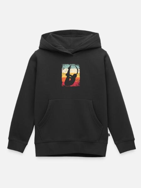 Synchronisierter Wassertaucher High Diver - Kinder Premium Organic Hoodie - Schwarz