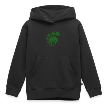 Kornkreis, extraterrestrisches Alien-Begegnungs-Wortspiel - Kinder Premium Organic Hoodie - Schwarz - Vorne - AI Model Kid Male (0cm)