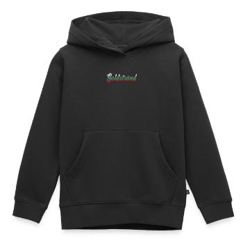 Sables d’or Bulgarie - Sweat Premium à capuche enfant bio - noir - Devant - AI Model Kid Male (0cm)