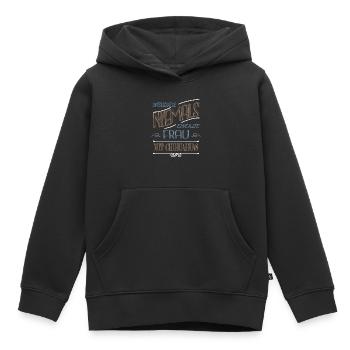 großmutter anerkennung ehemann schwanger smeilie - Kinder Premium Organic Hoodie - Schwarz - Vorne - AI Model Kid Male (0cm)