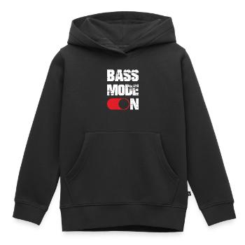 Mode basse sur drôle directeur musical Chanteur de chorale - Sweat Premium à capuche enfant bio - noir - Devant - AI Model Kid Male (0cm)