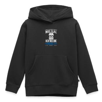Hambourg Ville hanséatique Allemagne du Nord Bas-allemand - Sweat Premium à capuche enfant bio - noir - Devant - AI Model Kid Male (0cm)