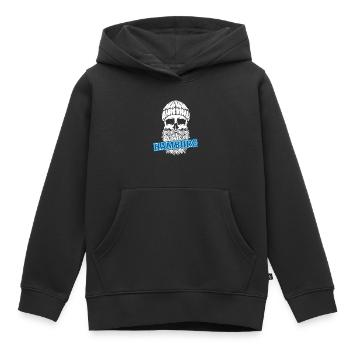 Hambourg Ville hanséatique Allemagne du Nord Bas-allemand - Sweat Premium à capuche enfant bio - noir - Devant - AI Model Kid Male (0cm)