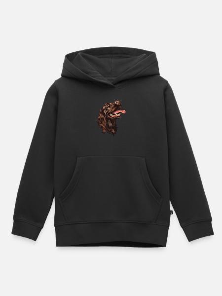 Boykin Spaniel | Cartoon Artwork - Kinder Premium Organic Hoodie - Schwarz