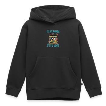 It's Not Hoarding If It's Vinyl Sammlerstück - Kinder Premium Organic Hoodie - Schwarz - Vorne - AI Model Kid Male (0cm)