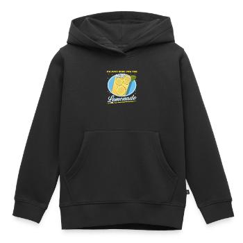 Limonade Zitronen-Limonade Brause Geschenk - Kinder Premium Organic Hoodie - Schwarz - Vorne - AI Model Kid Male (0cm)