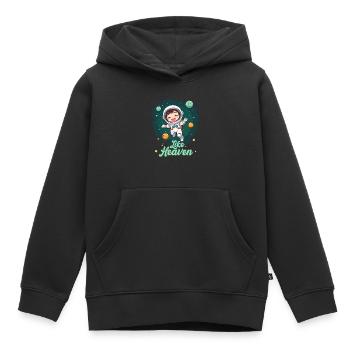 Like Heaven - Astronaut - Kids Premium Organic Hoodie - black - Front - AI Model Kid Male (0cm)