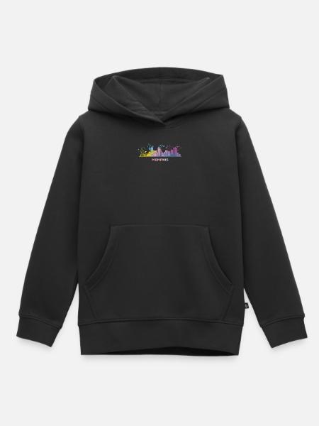 Memphean Skyline Memphis - Kinder Premium Organic Hoodie - Schwarz
