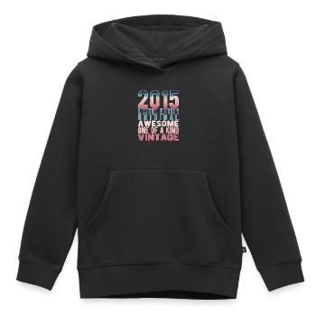Limited Edition seit 2015 Geburtstag Vintage 2015 - Kinder Premium Organic Hoodie - Schwarz - Vorne - AI Model Kid Male (0cm)