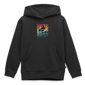 Baliste de récif hawaïen Humuhumunukunukuapua’a - Sweat Premium à capuche enfant bio - noir - Devant - AI Model Kid Male (0cm)