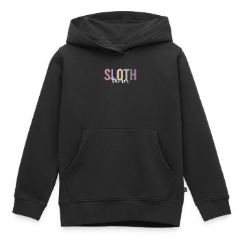 Zirkus Liebhaber Zirkus Faultier Lustiger Zirkus - Kinder Premium Organic Hoodie - Schwarz - Vorne - AI Model Kid Male (0cm)
